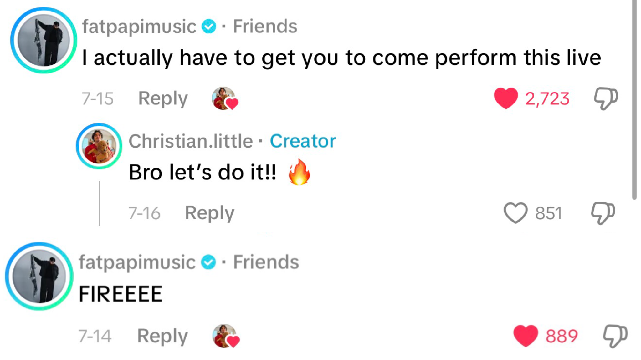 fatpapimusic: “I actually have to get you to come perform this live”